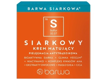 BARWA Siarkowa Krem matujący do twarzy 50 ml