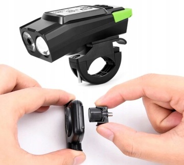 СВЕТОДИОДНАЯ ВЕЛОСИПЕДНАЯ ЛАМПА, USB, пульт дистанционного управления, звуковой сигнал, велосипедный фонарик 3-в-1.