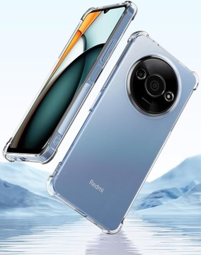 Чехол A-SHOCK для Xiaomi Redmi A3 | ПРОЗРАЧНЫЙ УСИЛЕННЫЙ КОРПУС + 2x СТЕКЛА