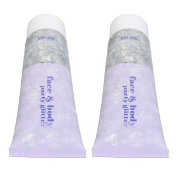 2 шт Гель-блеск для лица и тела Гель-блеск голографический для тела