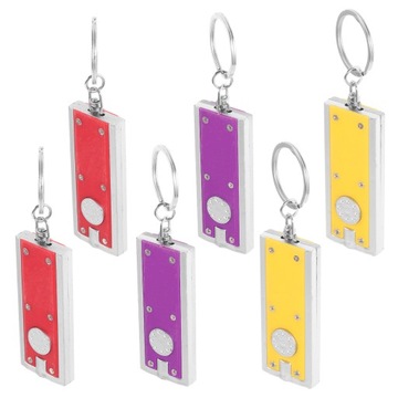 МИНИАТЮРНЫЕ брелоки с фонариком, СВОБОДНЫЕ, 6 ШТ.