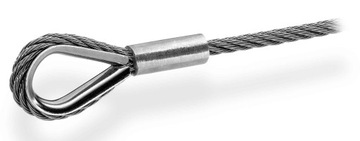 Наперсток из нержавеющей стали для веревки диаметром 8 мм.