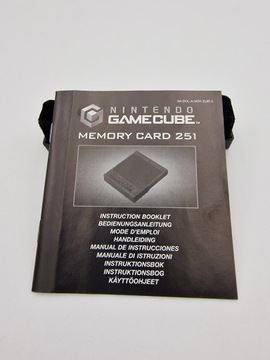 ОРИГИНАЛЬНАЯ КАРТА ПАМЯТИ NINTENDO GAMECUBE 251 КАРТОННАЯ КОРОБКА
