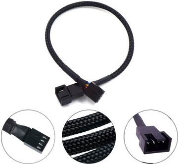 5 шт. 4-контактный удлинительный кабель для вентилятора с ШИМ-управлением