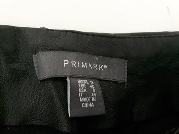 PRIMARK trapezowa SPÓDNICA a'la skóra CZARNA _ 40