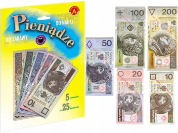 PIENIĄDZE SZTUCZNE do nauki i zabawy ALEXANDER