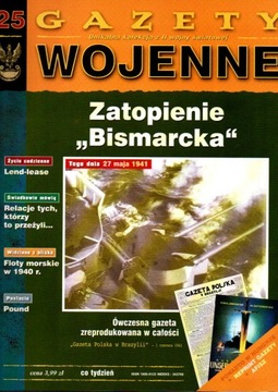 Gazety Wojenne 25 zatopienie Bismarcka