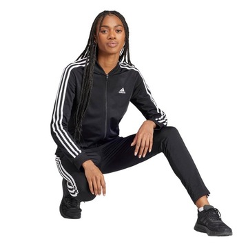 Dres damski sportowy rozpinany czarny komplet adidas Essentials IJ8781 XS