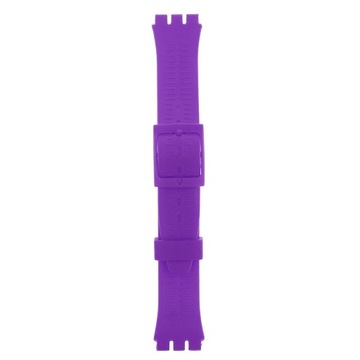 Zapasowy pasek do zegarka z gumy silikonowej 17 mm Wodoodporny pasek fioletowy1