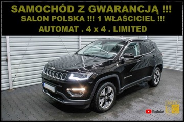 Jeep Compass II SUV 2.0 MJD 140KM 2017 Jeep Compass Salon POLSKA + 1 Właściciel + 100%