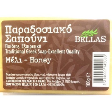 MYDŁO GRECKIE OLIWKOWE Z MIODEM NATURALNE 100G