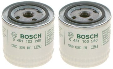 2× BOSCH 0 451 103 260 FILTR OLEJE