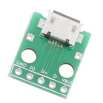 Адаптер MICRO USB-DIP, 5-контактный гнездовой разъем B