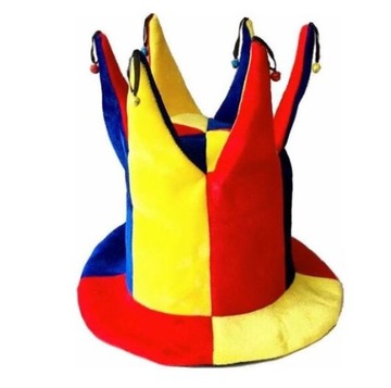 CZAPKA KLAUNA KLAUN PRZEBRANIE KOSTIUM JOKER