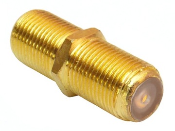 Łącznik antenowy RF F/gn-F/gn HQ GOLD 75Ohm