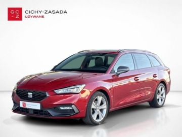 Seat Leon IV Sportstourer 1.5 EcoTSI 150KM 2021 Seat Leon SalonPL ST FR 1.5 TSI 150KM Kamera PredykcyjnyTempomat Ambiente