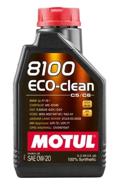 Olej syntetyczny Motul 8100 Eco-clean C5/C6 0W-20 1L