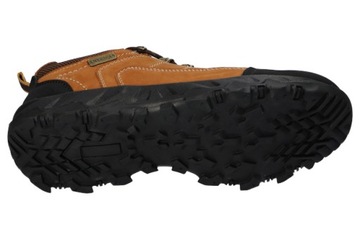 AMERICAN CLUB CY110 SOLIDNE TREKKINGI BUTY SKÓRZANE MĘSKIE BRĄZOWE 44