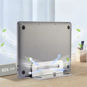 Stojak na Laptopa VAZIO Aluminiowy Srebrny Regulowany Macbook (N51-1-S)