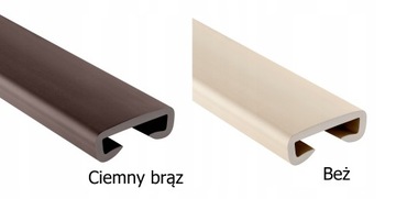 LISTWA PORĘCZOWA PCV 40/8mm BRĄZ poręcz pochwyt