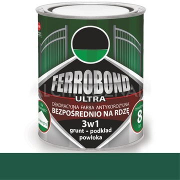 3w1 farba okrętowa Ferobond ZIELONY PÓŁMAT 0,7L