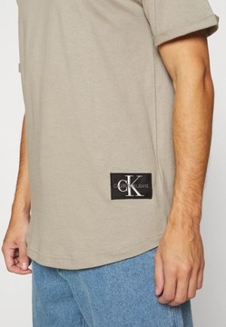 Okazja Calvin Klein Jeans BADGE TURN UP SLEEVE - T-shirt