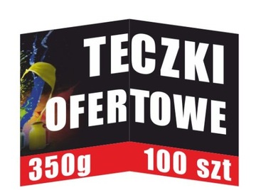 Teczki Firmowe Ofertowe A4 100 szt Foliowane