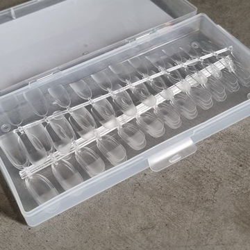 ГИБКИЕ ПРОЗРАЧНЫЕ НАСАДКИ 120ШТ, ОВАЛ + КЛЕЙ