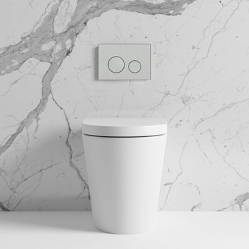 КНОПКА ДЛЯ УНИТАЗА Cersanit CHROME MAT SATIN Кнопка смыва для унитаза