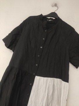 SHEIN Koszulowa sukienka w bloki kolorów XL/XXL