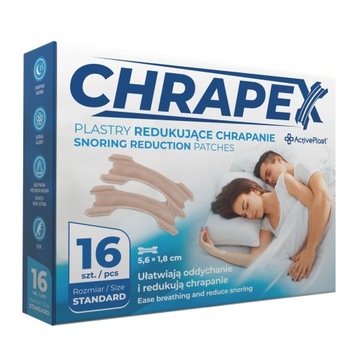 Plastry ułatwiające oddychanie cieliste CHRAPEX 16 szt.