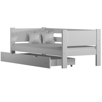 Łóżko WRÓBEL-F1 190x80 BIAŁE Pojedyncze