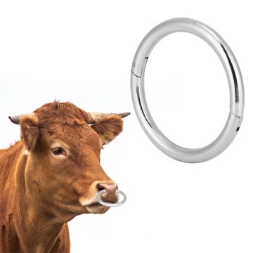 Byk krowa kolczyk w nosie żelazny klips do nosa