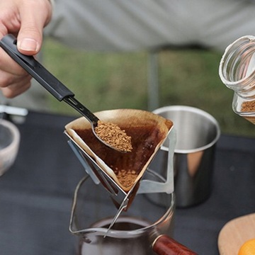 Серебряная складная капельница для кофе