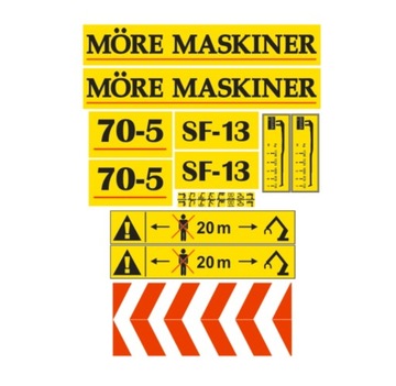 Naklejki oklejenie MORE MASKINER 70-5