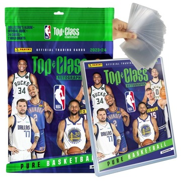 Album Top Class 2024 Panini Basketball Karty NBA Mega Zestaw Holo Giants