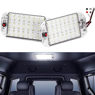 MOCNA LAMPA SUFITOWA 48 LED 12V-85V KABINA 2SZT 800lm