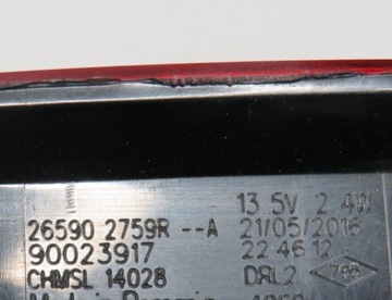 TŘETÍ SVĚTLO STOP RENAULT CLIO IV 265902759R