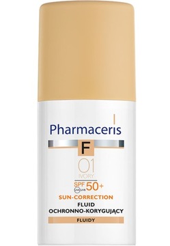 PHARMACERIS F FLUID korygujący SPF 50+ 01 IVORY