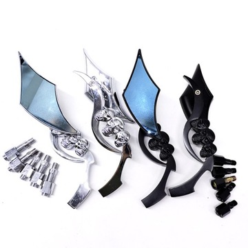 1 пара РУЛЯ МОТОЦИКЛА, ЗЕРКАЛО МОТОЦИКЛА, ЗЕРКАЛО ЧЕРЕПА, ЗАДНИЙ РУЛЬ MI