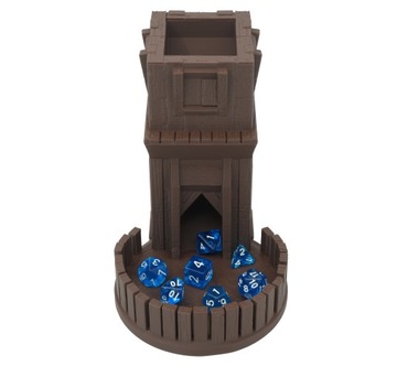 Первая деревенская башня для игры в кости - Dice Tower Коричневый шоколад