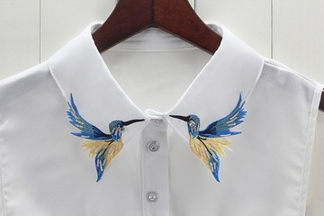 IMITACJA KOŁNIERZYKA KOŁNIERZYK HAFT PTAKI