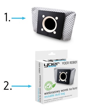МНОГОРАЗОВЫЙ мешок для пылесоса YOER VC01BK