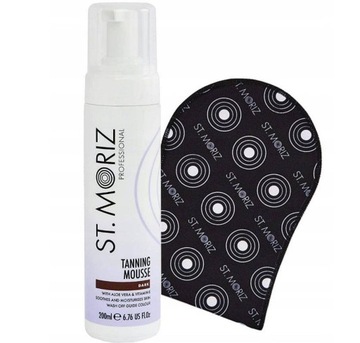 St. Moriz zestaw mus Dark 200ml + rękawica