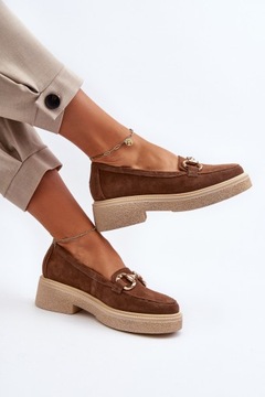 ZAZOO 3429 МОКАСИНЫ ЖЕНСКИЕ ЗАМШЕВЫЕ С ДЕКОРАЦИЕЙ, БЕЖЕВЫЙ 41