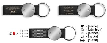 Brelok metal ZNAKI ZODIAKU i AUTO GRAWER [OE]