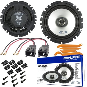 ALPINE głośniki samochodowe REDUKCJE do Peugeot 206 207 307 407 CC SW