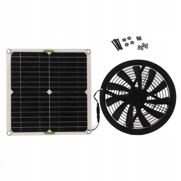 Zestaw 100W Panel słoneczny z wentylator 12V 2A