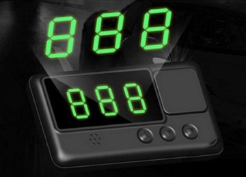 Sportowy cyfrowy prędkościomierz GPS HUD 3'' duży