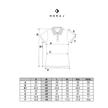 Koszulka Polo Damska z Kołnierzykiem Bawełniana Polówka w Paski M MORAJ